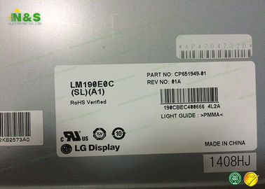 일반적으로 LM190E0C-SLA1 검정 산업 신청을 위한 19.0 인치 노트북 lcd 스크린